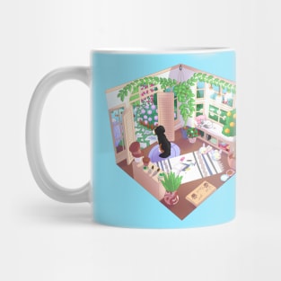 LoFi Rainy Day Sunroom Mug